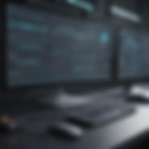 Overview of network monitoring software interface