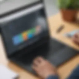 Interface of Zoho Notebook showcasing organizational features